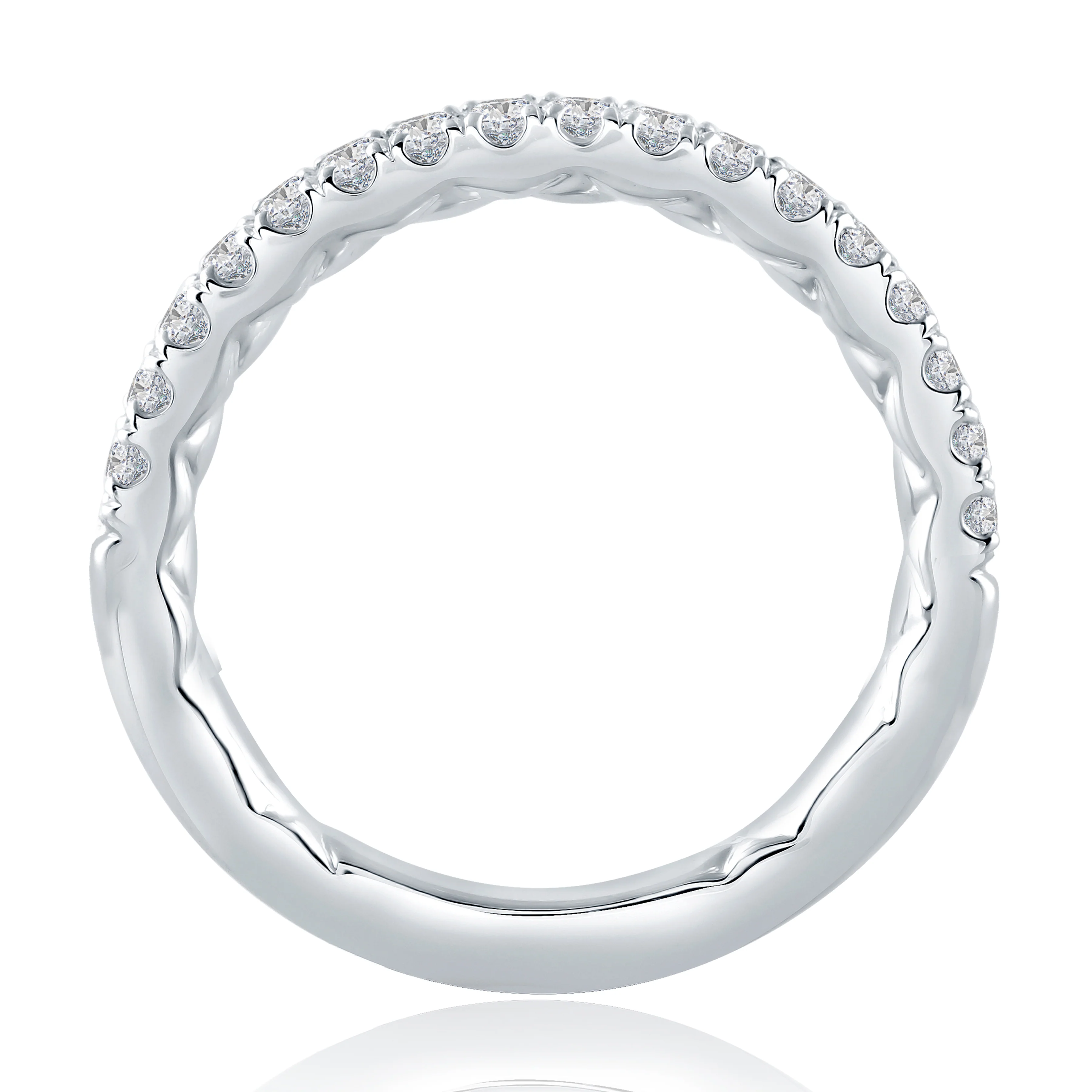 Diamond Quilted Wedding Band - Image 2