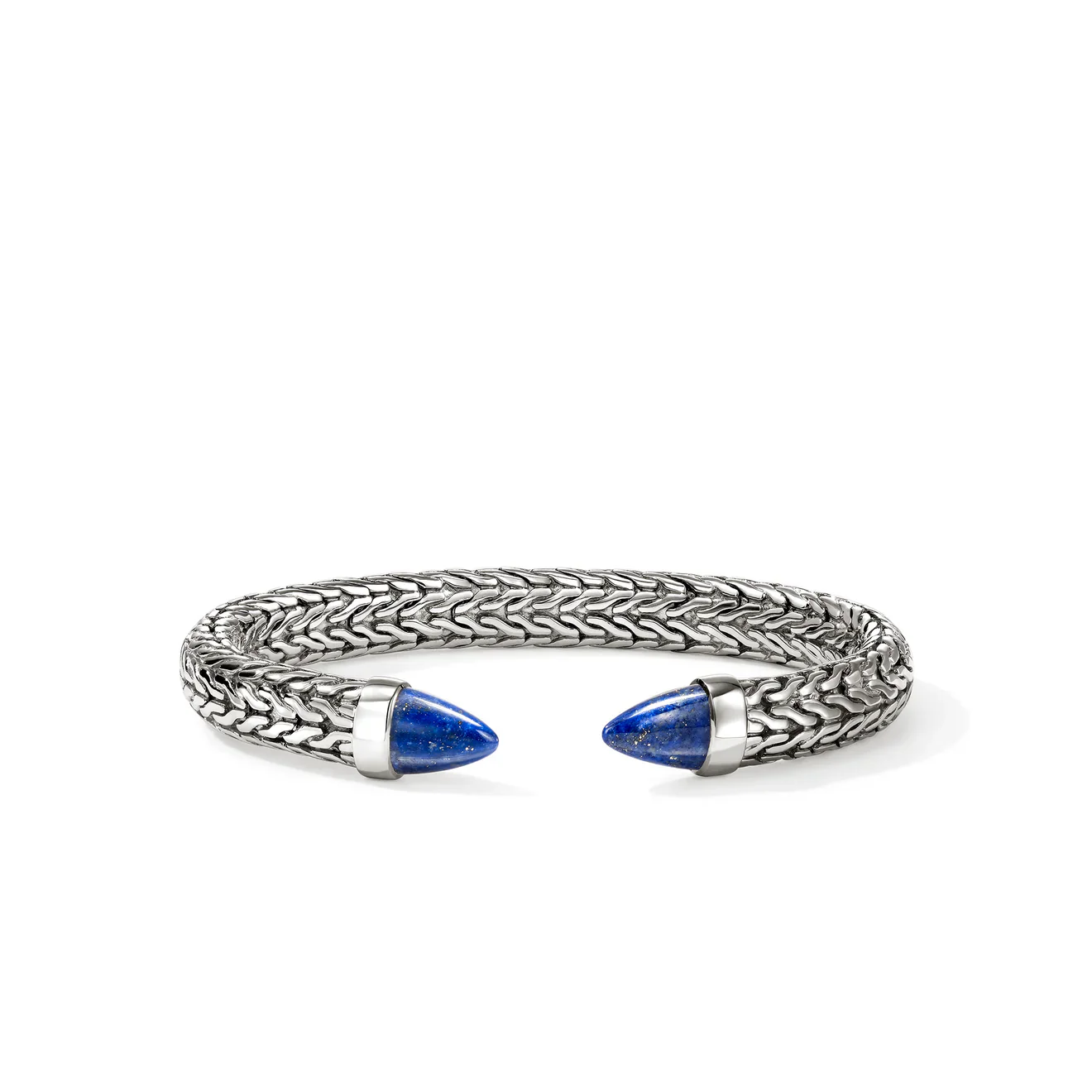 Sterling Silver and Lapis Lazuli Spear Flex Cuff