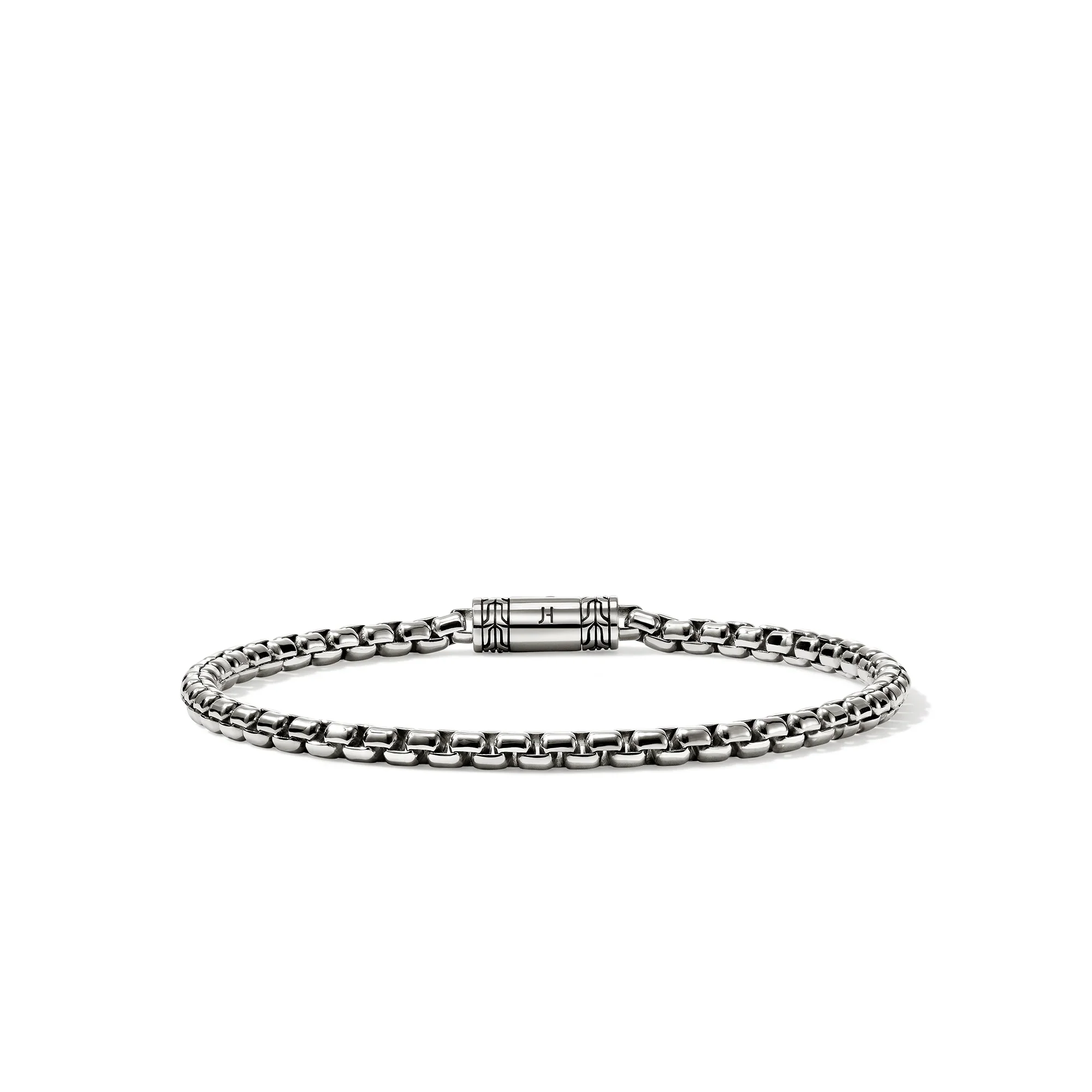 Sterling Silver Box Chain Bracelet 4MM
