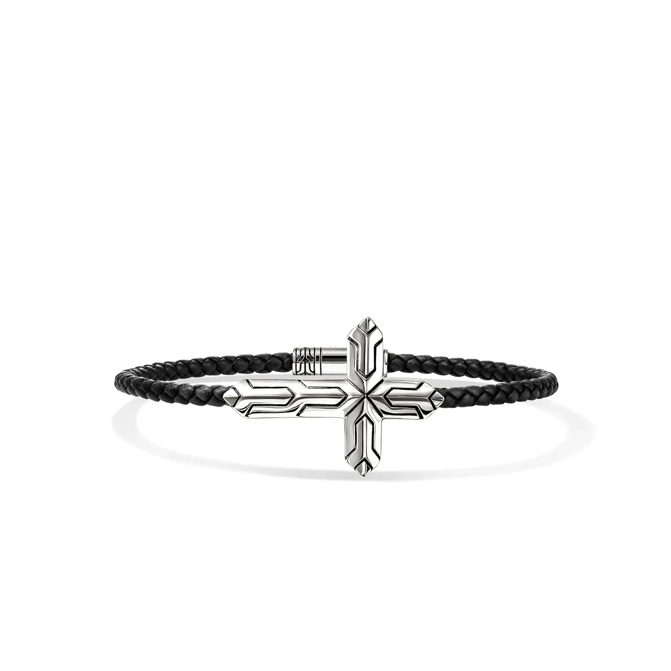 Sterling Silver Icon Cross Bracelet