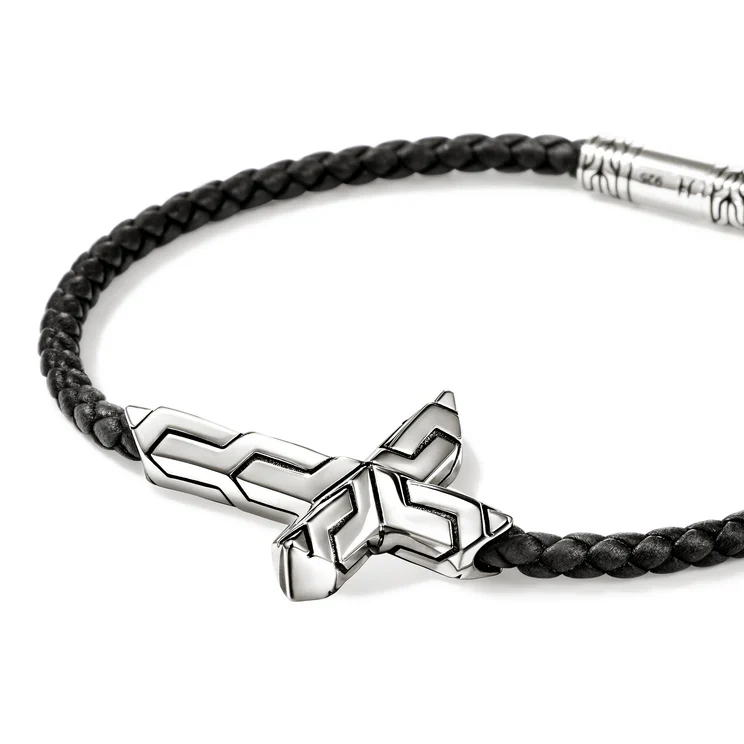 Sterling Silver Icon Cross Bracelet - Image 2