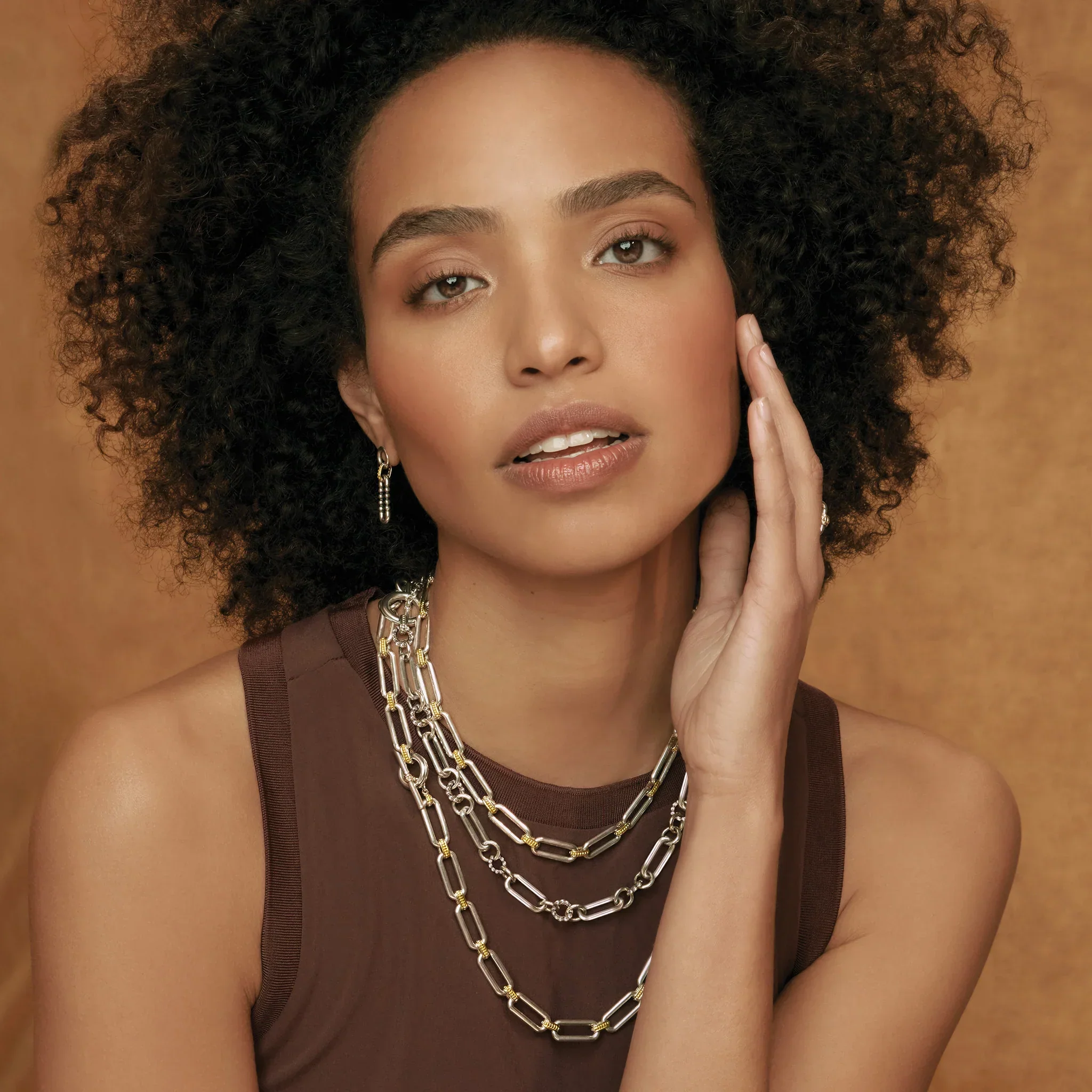 Two-Tone Link Necklace - Image 3