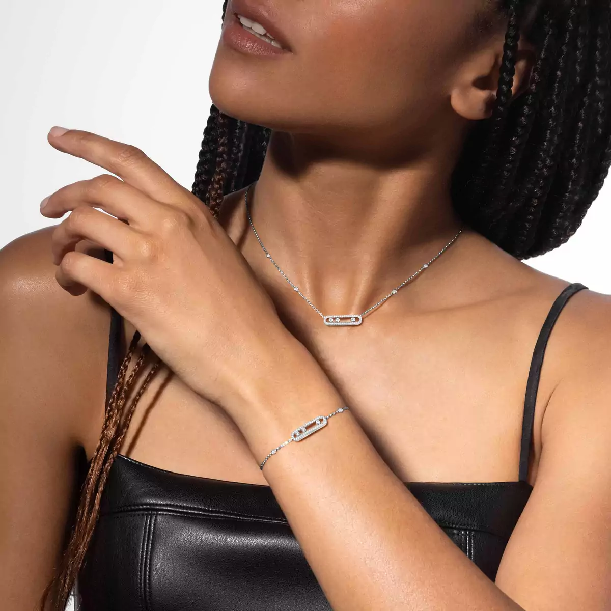 0.30ctw White Gold Diamond Pavé Bracelet - Image 3