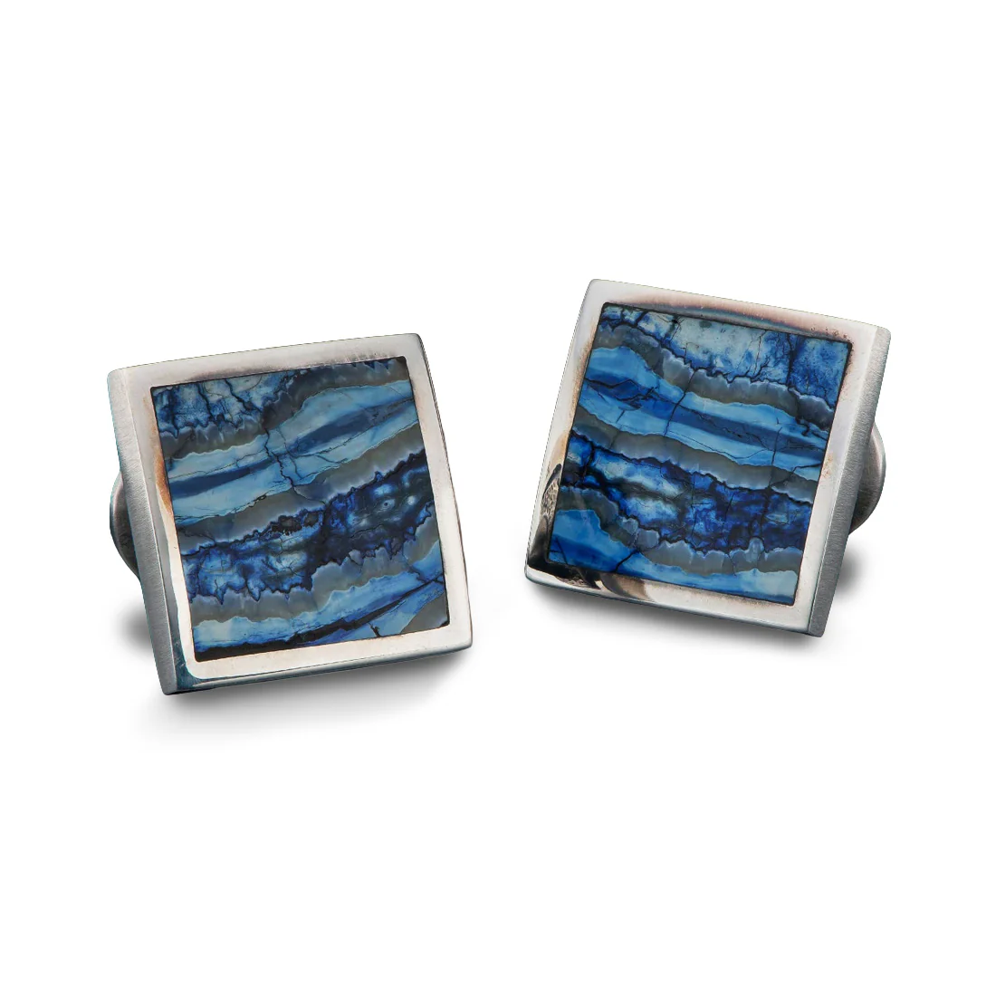 William Henry Blue Mammoth Duo Cufflinks