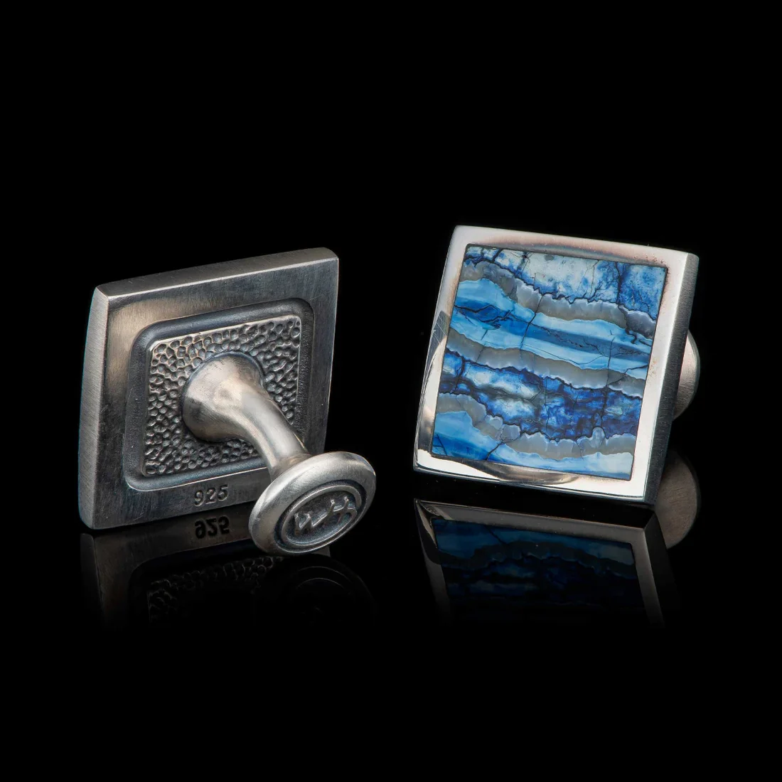 William Henry Blue Mammoth Duo Cufflinks - Image 2