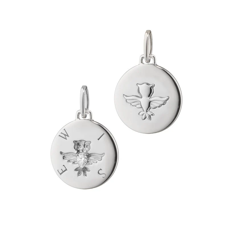 "Wise" Owl Sterling Silver Charm