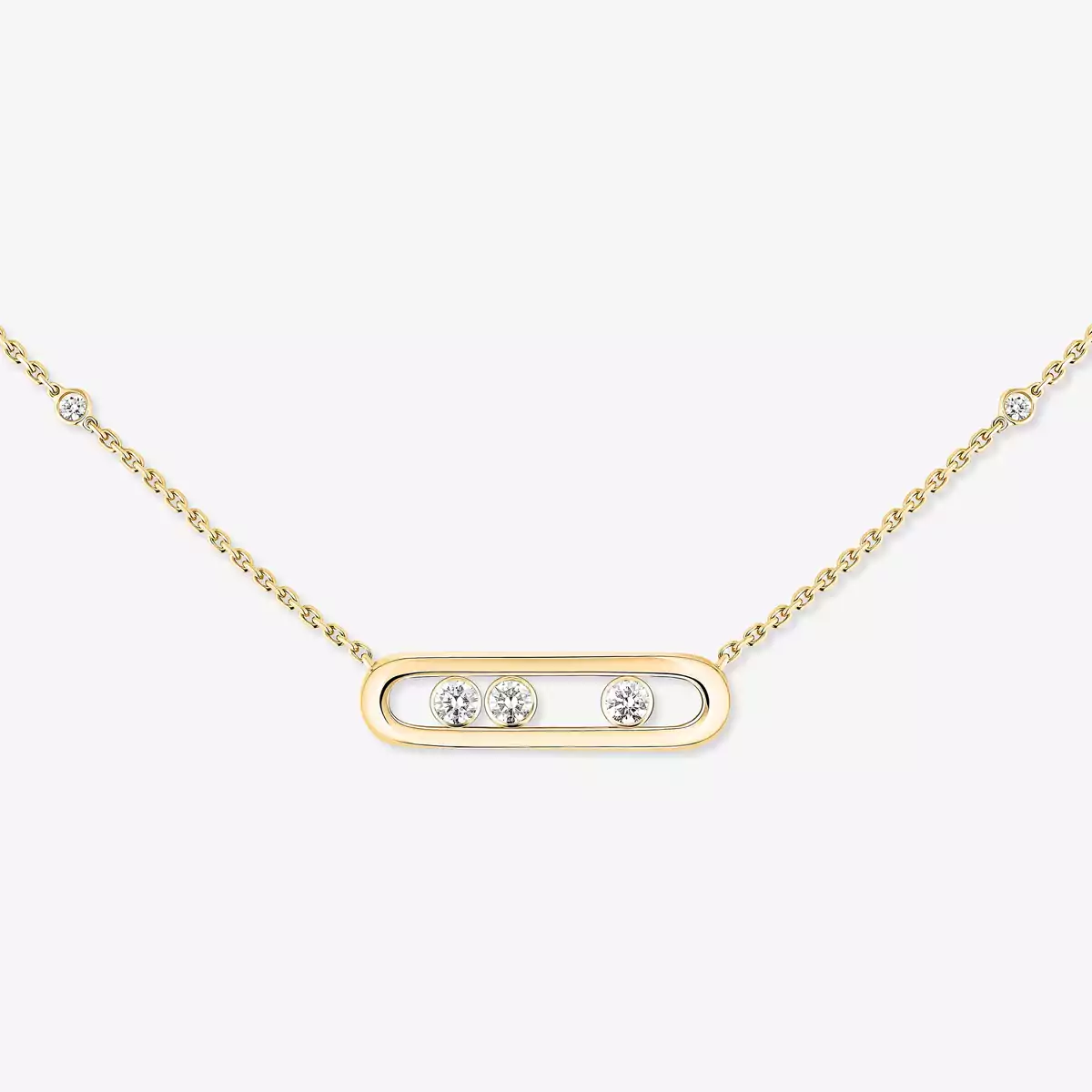 0.14ctw Yellow Gold Diamond Necklace